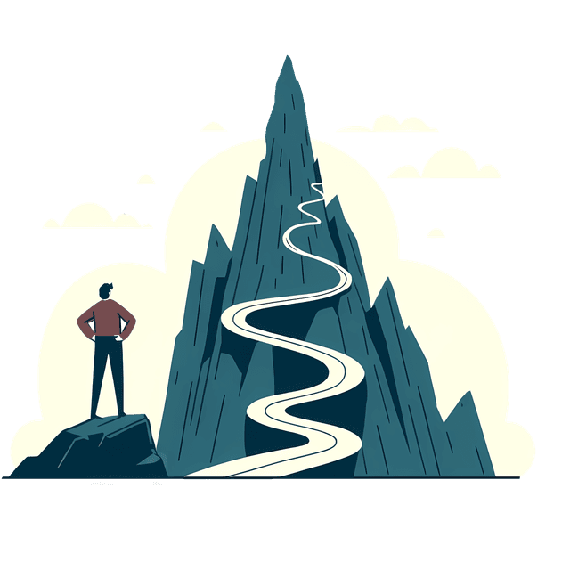 Illustration of overcoming challenges