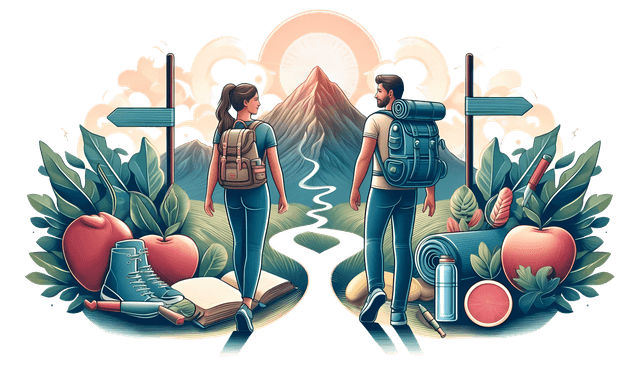 Road symbolizing a journey towards health